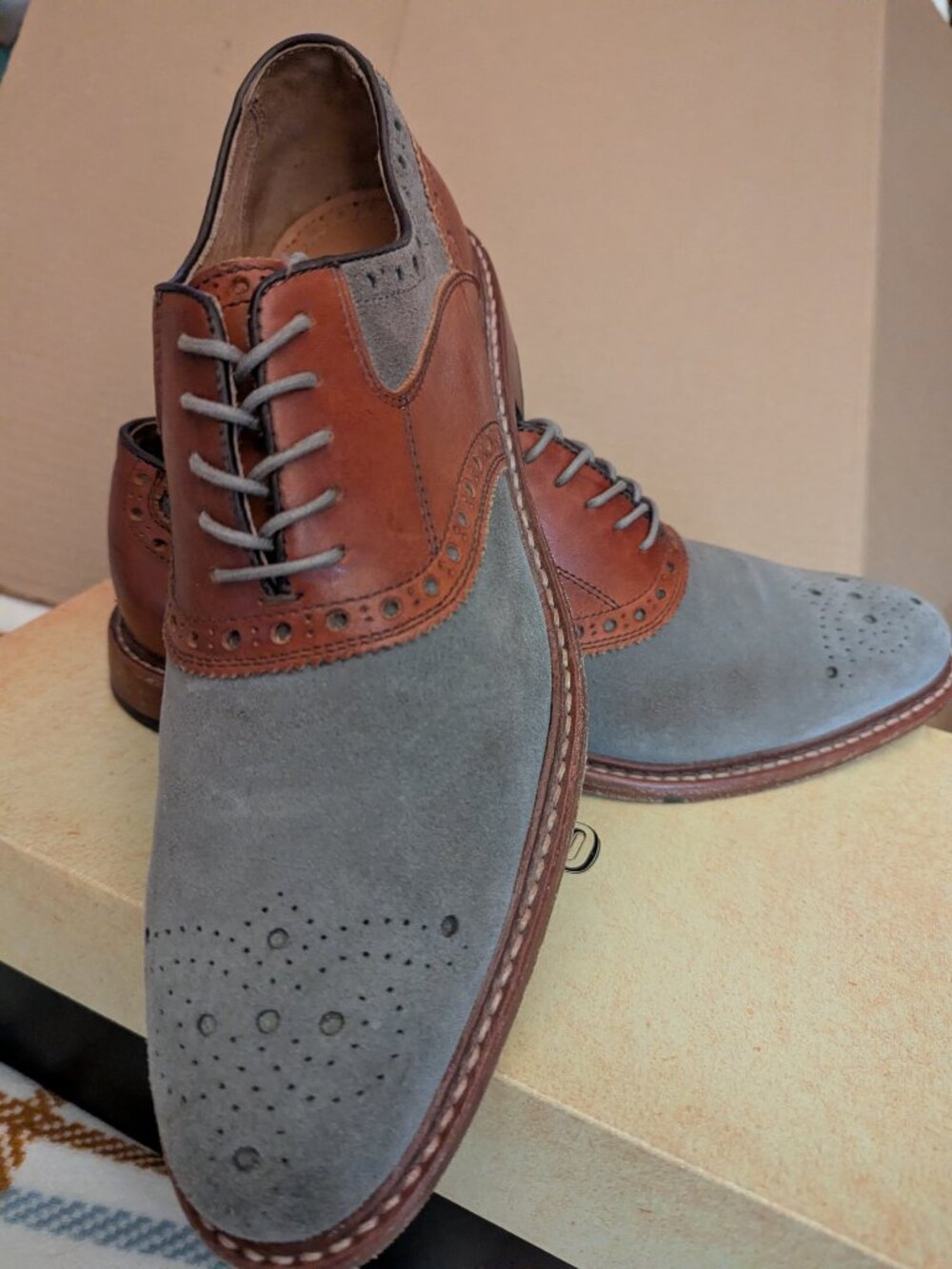 JOHNSTON & MURPHY Mens Oxford Shoes 9.5